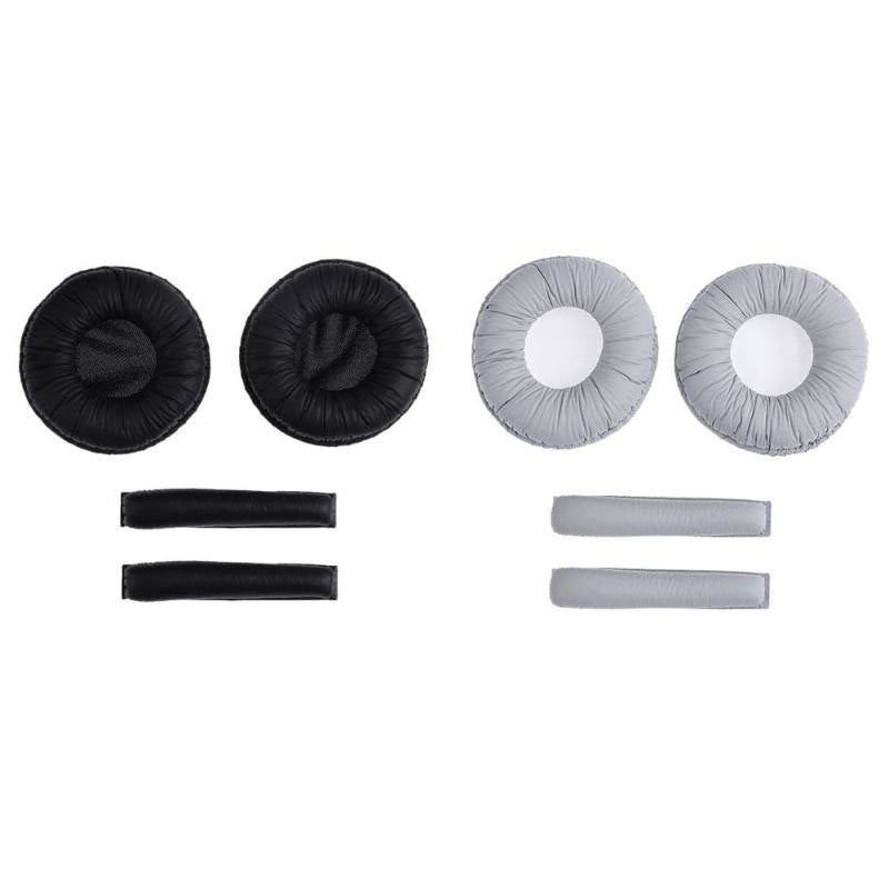 1 Pair Replacement Ear Pads with Headband Cushions for Sennheiser PX100 PX200 Headphones Audio Video Earphone Accessories - ebowsos