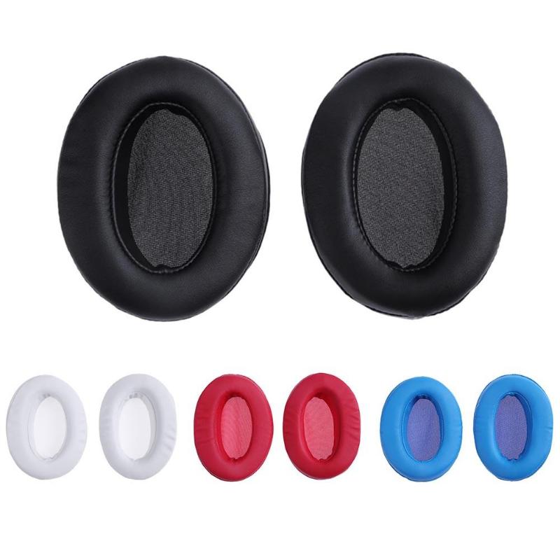 1 Pair Replacement Memory Foam Earpads Ear Cusion Covers Protein Leather For Sony HM5 Large Over-head Headphone - ebowsos