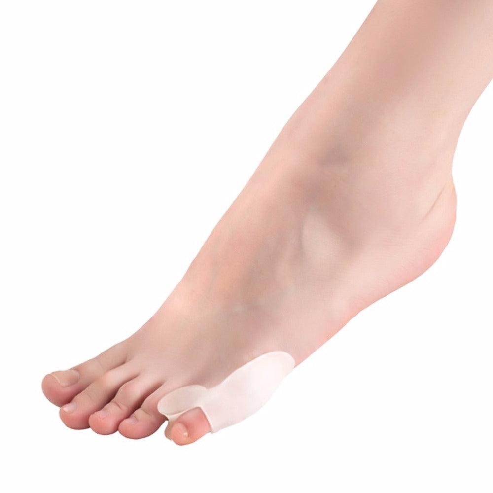 1 Pair Small Toe Crusher Bone Foot Care Valgus Orthotics Corrective Toe Separator For High Heel Nursing Silicone Toe Protecting - ebowsos