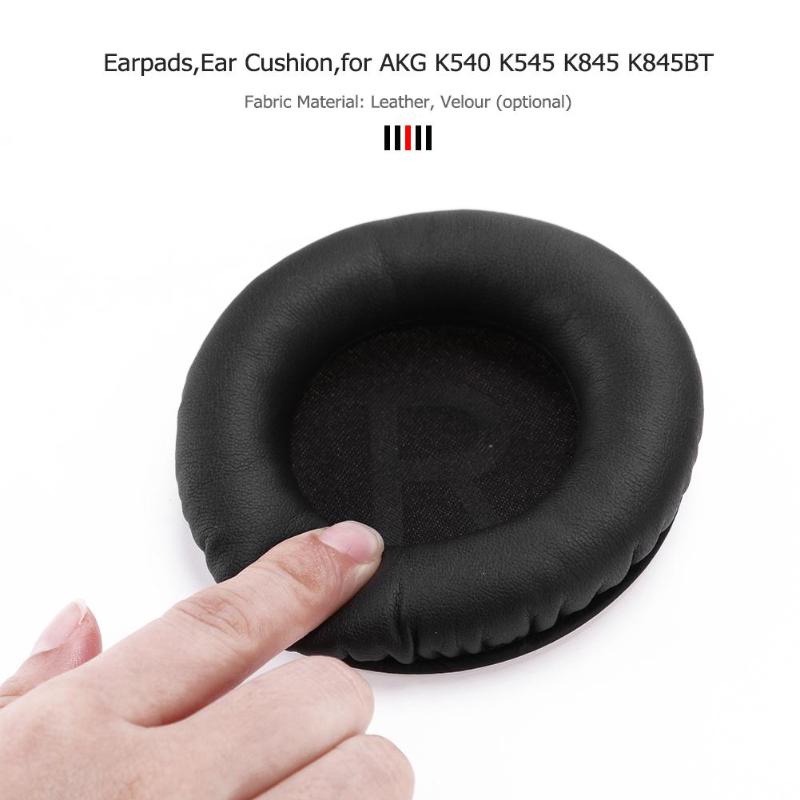 1 Pair Soft Replacement Earpads Ear Cushion Pad Cover for AKG K540 K545 K845 K845BT Headphones High Quality Earpads Accessory - ebowsos