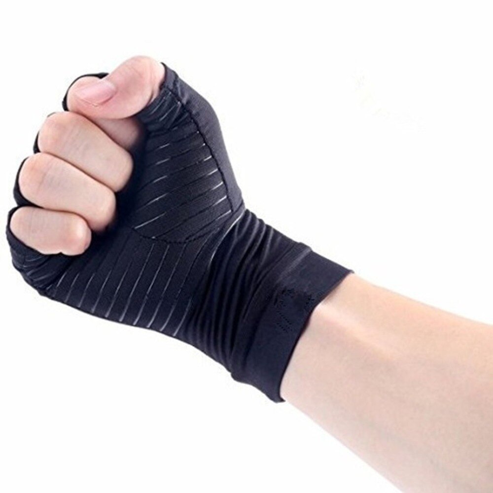 1 Pair Unisex Half-finger Gloves Promoting Blood Circulation Arthritis Joint Pain Relief Braces Health Care Training Gloves - ebowsos