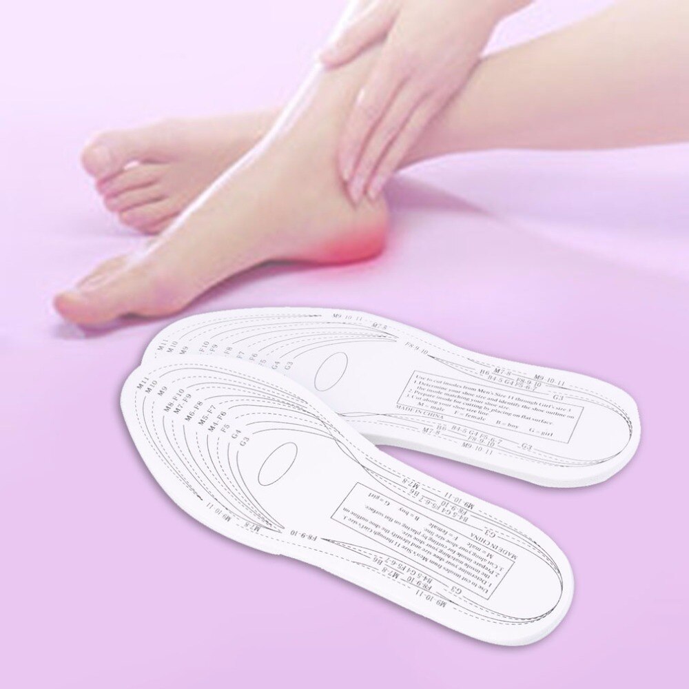 1 Pair Unisex Memory Foam Shoe Insoles Adjustable Men Women Antiarthritis Shoe Cushion Breathable Insoles Foot Care - ebowsos