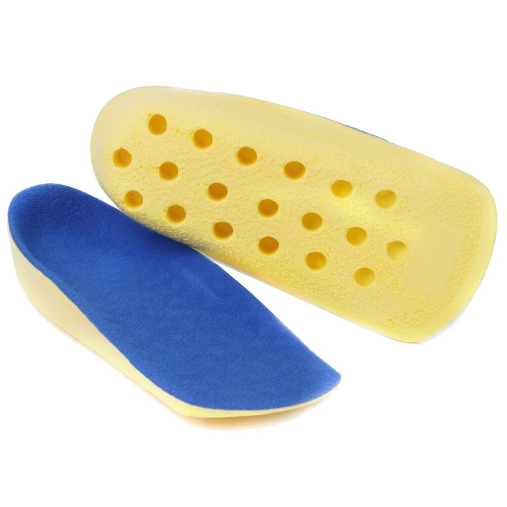 1 Pair heel pad Heel insole Increased insole Height 2 cm - Blue - ebowsos