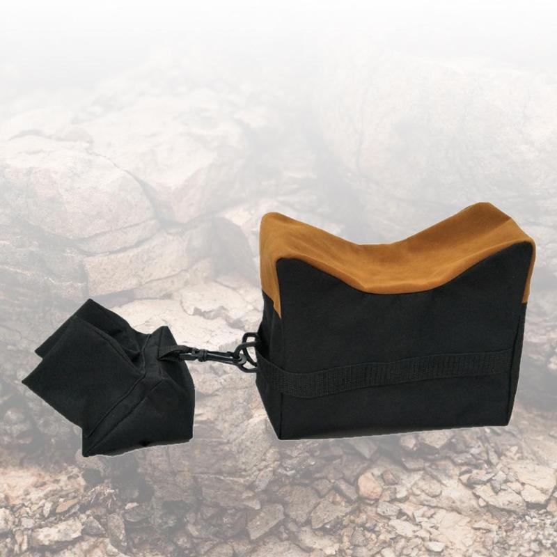 1 Pair of Sniper Target Stand Sandbags Front+Rear Bag Rifle Sandbags without Sand Sniper Target Stand-ebowsos