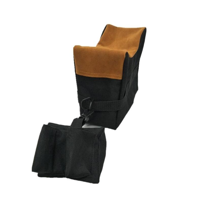 1 Pair of Sniper Target Stand Sandbags Front+Rear Bag Rifle Sandbags without Sand Sniper Target Stand-ebowsos