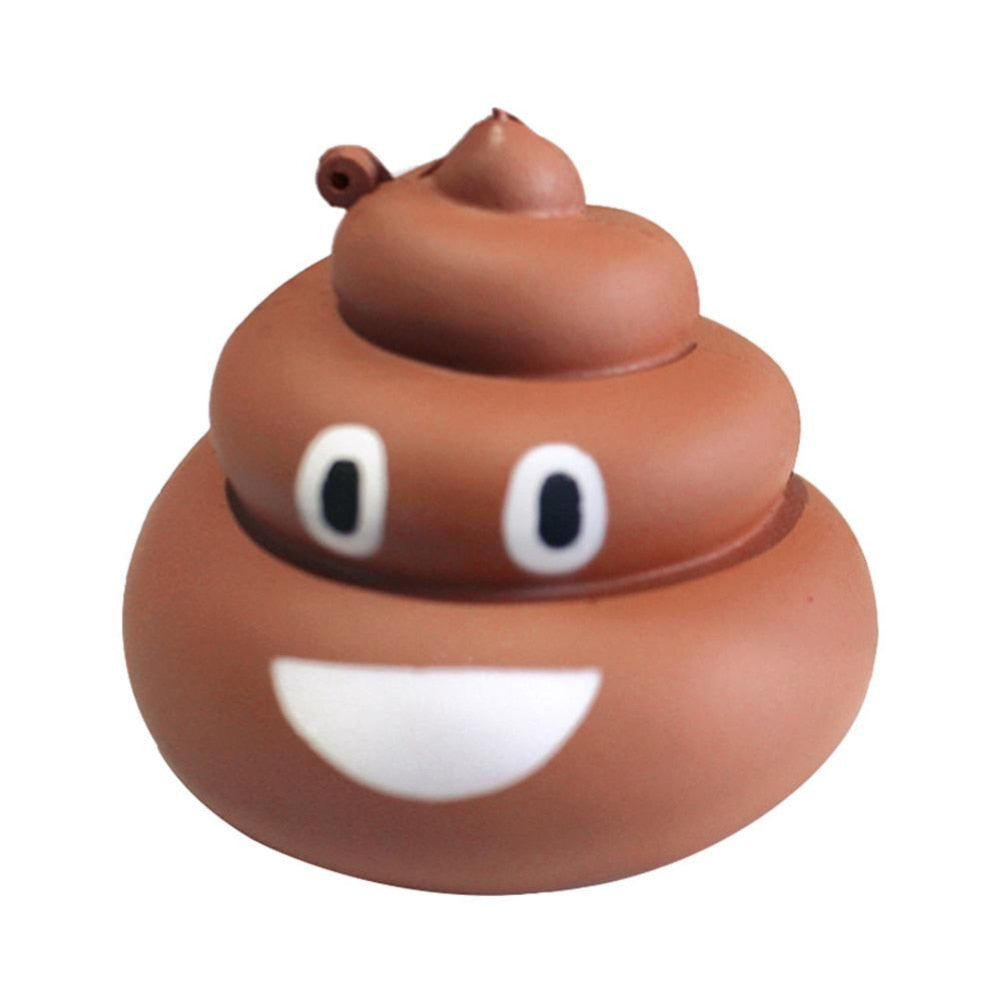 1 Pc 8.7cm Squeeze Poo Cartoon Simulation Non-toxic Squeeze Anti-stress Happy Face Toys Slow Rising Kid Fun Gag Funny Gift-ebowsos
