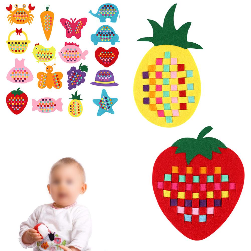 1 Pc DIY Non Woven Children Study Toys Early Teaching by Hands Environmental Protection Materials Hand Woven toy Wholesale-ebowsos