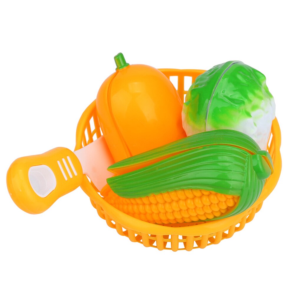 1 Set Children Play House Toy Cut Fruit Plastic Vegetables Kitchen Toy Baby Classic Kids Toys Pretend Educational Toy Kids Gifts-ebowsos