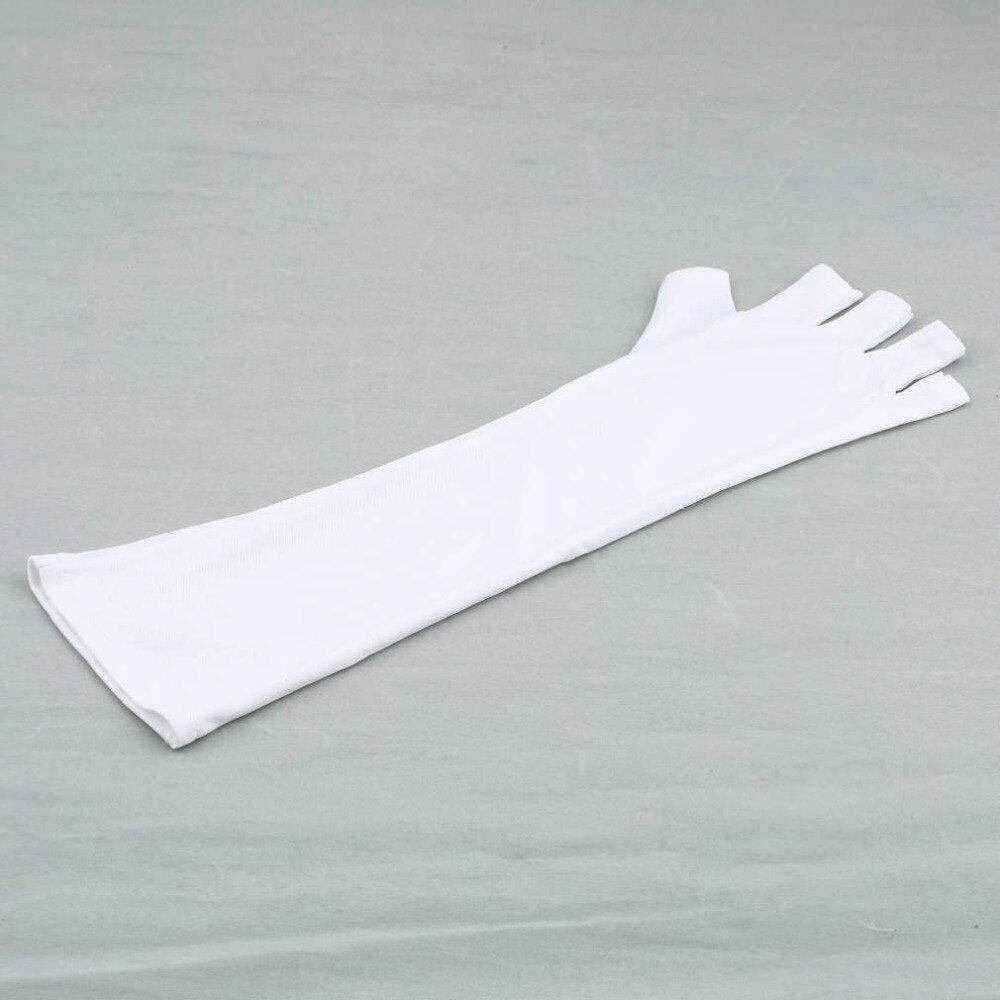 1 pair UV Gel Nail Art Anti-ultraviolet Open-toed Protection Gloves Polish Tips Lamp Free Shipping High Quality - ebowsos