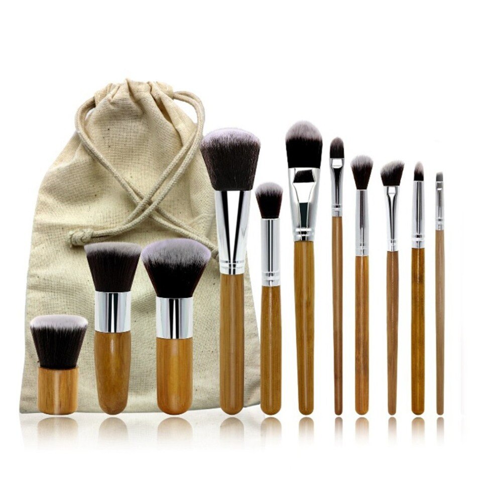1 pc Soft Single Antibacterial Bamboo Charcoal Fiber Powder Oblique Head Blush Brush Cosmetics Portable Convenient Makeup Tool - ebowsos