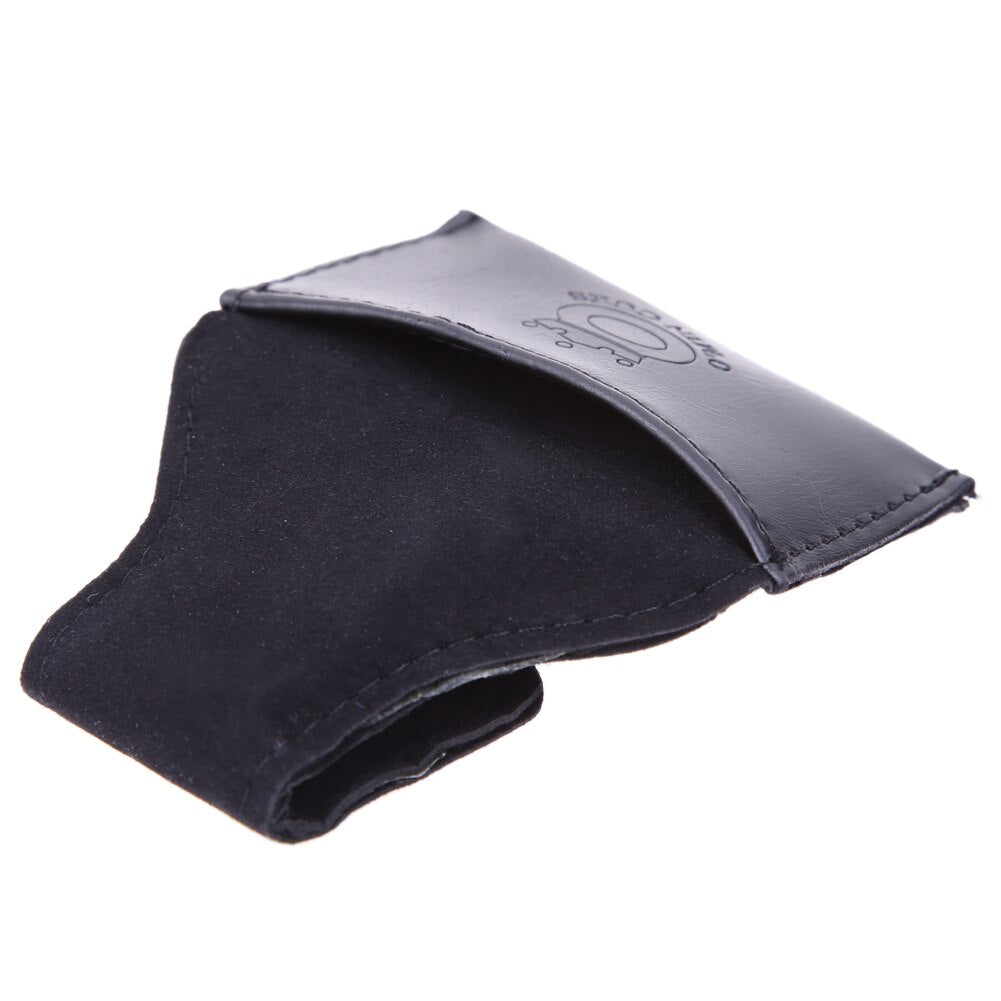 1 pcs Black Faux Leather Chalk Holder Pouch with Clip Pool Billiards Snooker Cue Cue Maintenance Leather chalk pouch-ebowsos