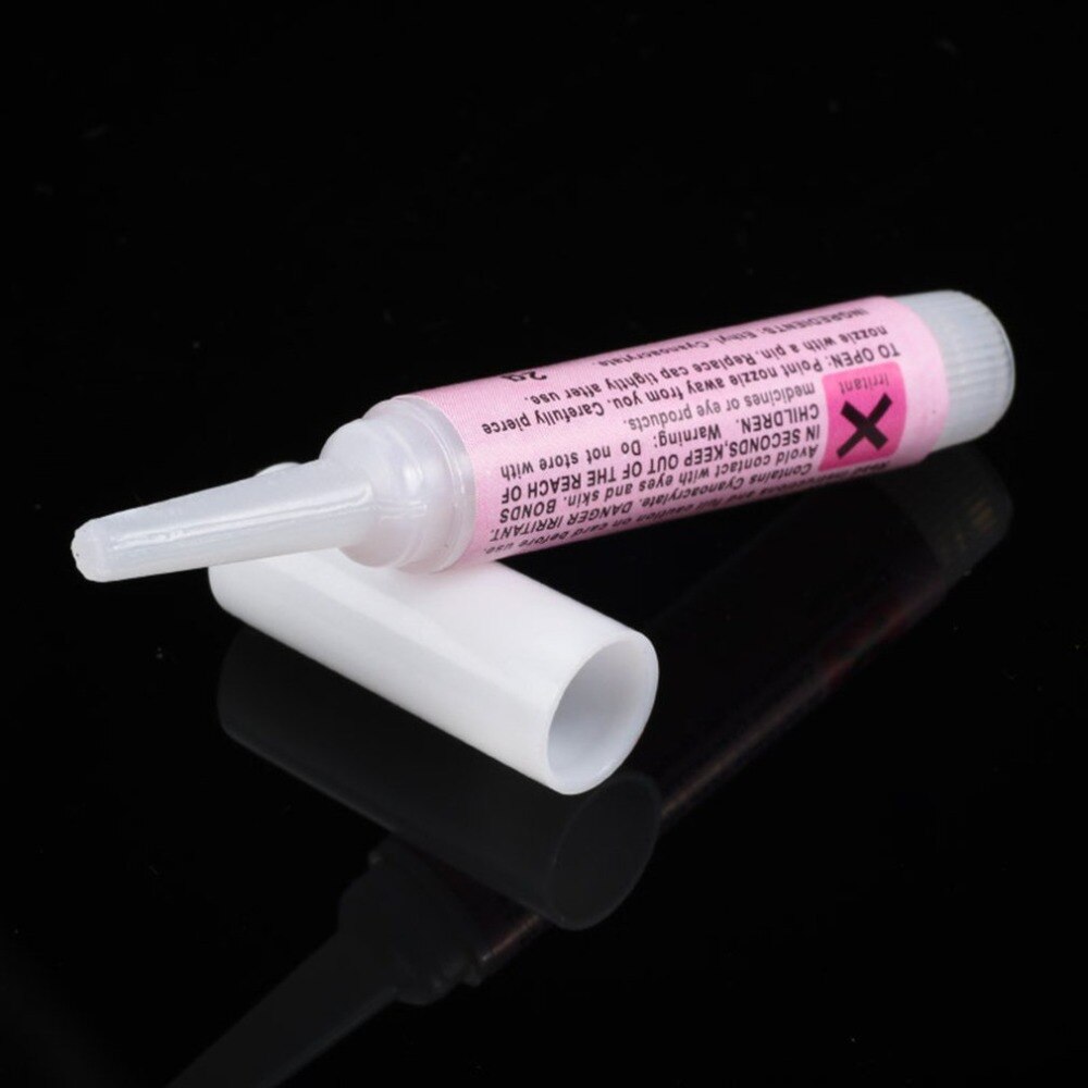 1 pcs Nail Supplies Round Bottle Nail Glue Nail Nail Piece Glue Strong Adhesive Drill Glue Patch Glue - ebowsos