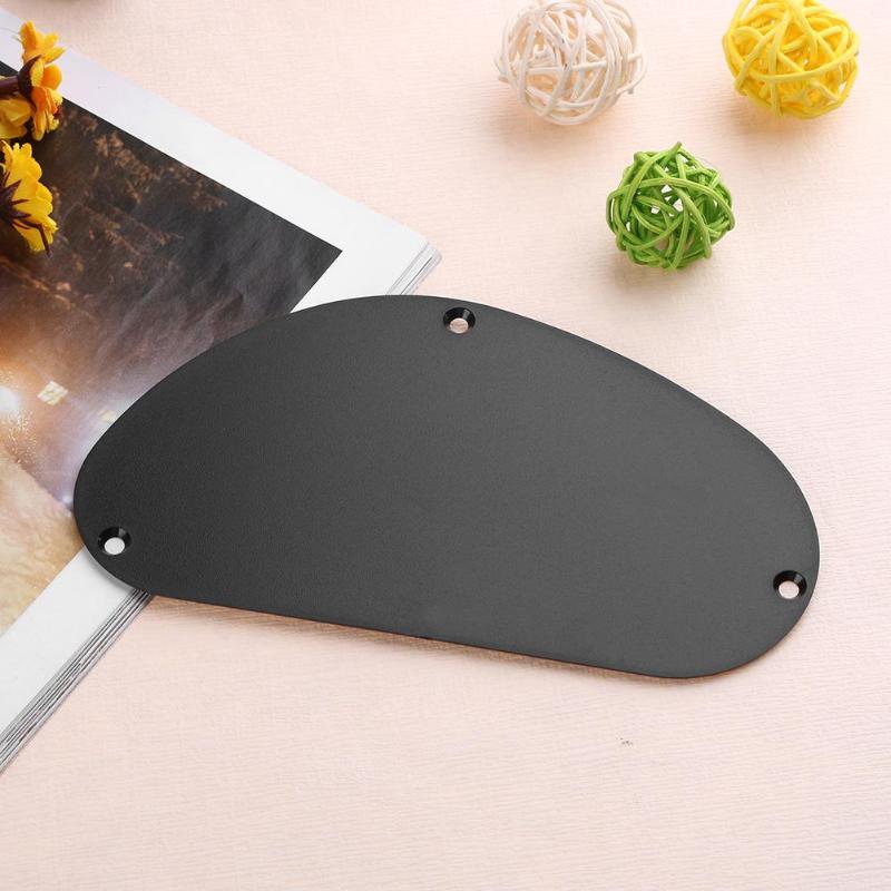 1 pcs Plastic Bass Guitar Cavity Back Plate Cover Case Wiring Backplate Guitar Pickguard Matte black Guitar Tools-ebowsos