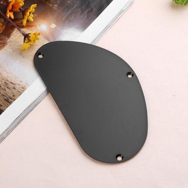 1 pcs Plastic Bass Guitar Cavity Back Plate Cover Case Wiring Backplate Guitar Pickguard Matte black Guitar Tools-ebowsos