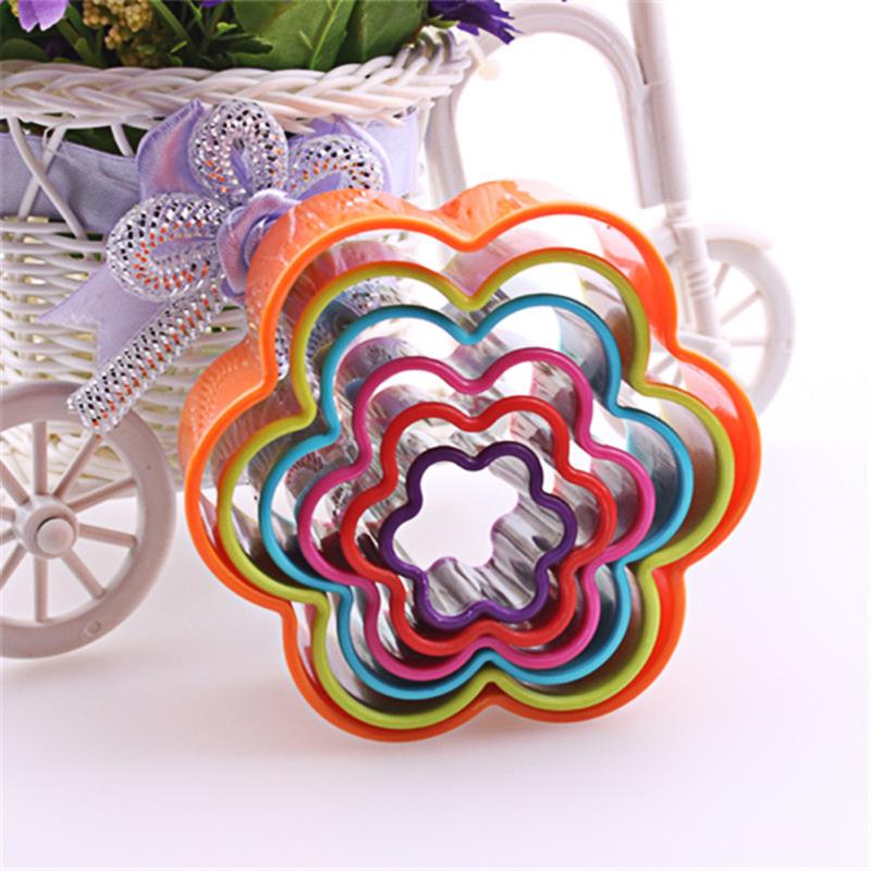 1 set Cookies Cutter Frame Cake Mould DIY Star Tree Round Heart Flower Mold Eco-Friendly Cookie Tools Bakeware - ebowsos