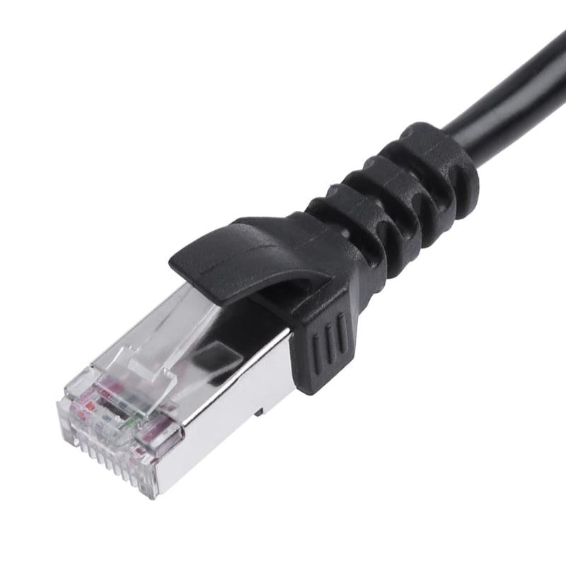 1 to 2 Socket LAN Ethernet Network RJ45 Plug Splitter Extender Adapter ...
