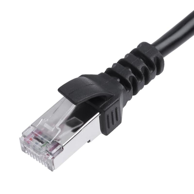 1 to 2 Socket LAN Ethernet Network RJ45 Plug Splitter Extender Adapter Connector Cable Extension Cables for Switch ADSL Router - ebowsos