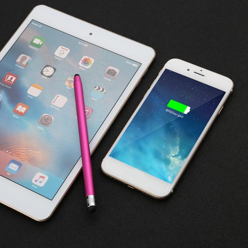 10 Colors Round Dual Tips Capacitive Stylus Touch Screen Drawing Pen for Phone iPad Smart Phone Tablet PC Computer Drop Shipping - ebowsos