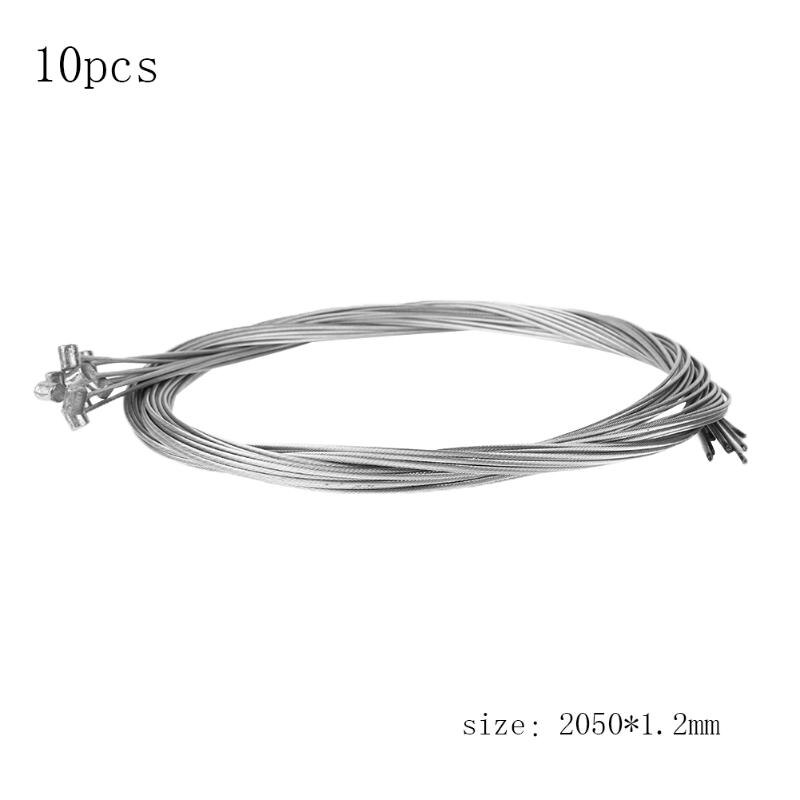 10 PCS Road Bike Inner Steel Wire Silver Shift Shifter Speed Change Gear Brake Cable Line Wire Cable Sets For MTB Bike Bicycle-ebowsos