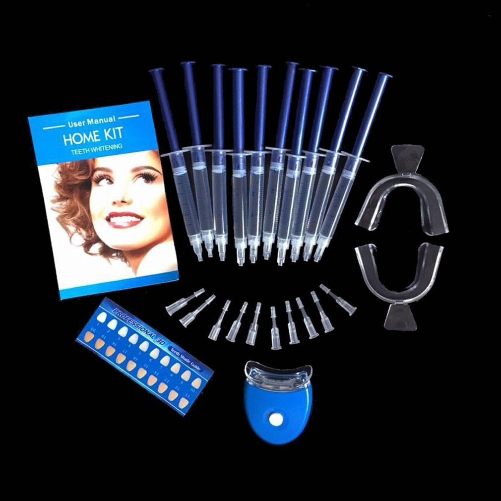 10 Pieces Oral Whitening Gel Professional White Teeth Tooth Whitening Whitener Bleaching System Home Kit Dental Equipment - ebowsos