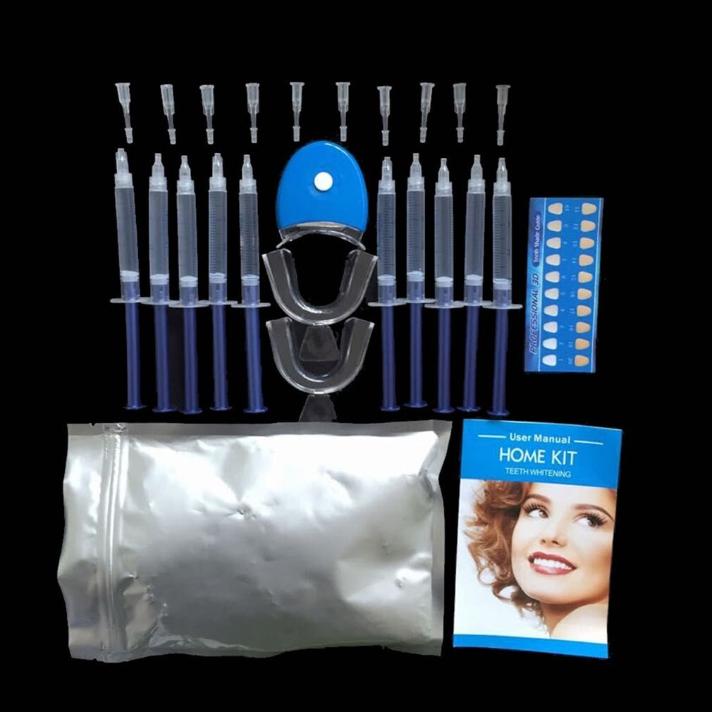10 Pieces Oral Whitening Gel Professional White Teeth Tooth Whitening Whitener Bleaching System Home Kit Dental Equipment - ebowsos