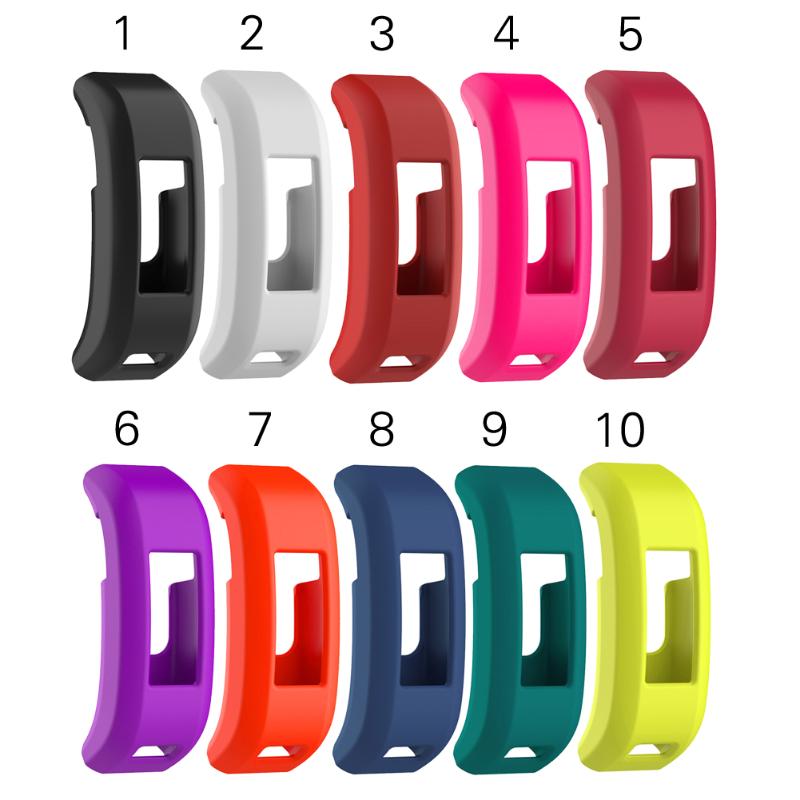 10 colors Smart Tracker Sleeve Protector Soft Rubber Protective Frame Case for Garmin Vivosmart HR Fitness Tracker - ebowsos