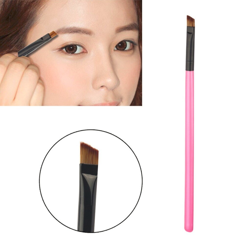 10 pcs Professional Oblique Eye Brow Eyeshadow Blending Pencil Brush Makeup Brushes Tool Cosmetic Smooth Angled Eyebrow Brush - ebowsos