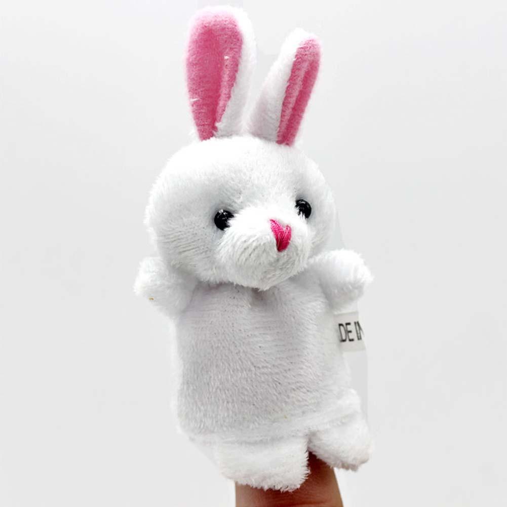 10 pcs/lot Baby Plush Toy Finger Puppets Tell Story Props Animal Doll Hand Puppet Kids Toys Children Gift with 10 Animal Group-ebowsos