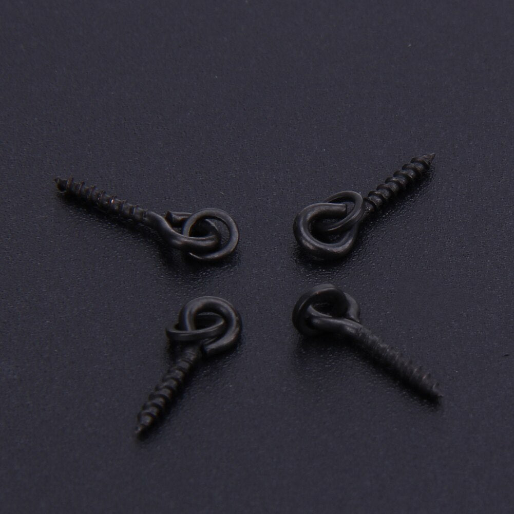 10 x Bait Screws With Oval Rings + 20 x Hook holder Stops Carp Fishing Tackle Chod for rigs terminal tackle of carp-ebowsos