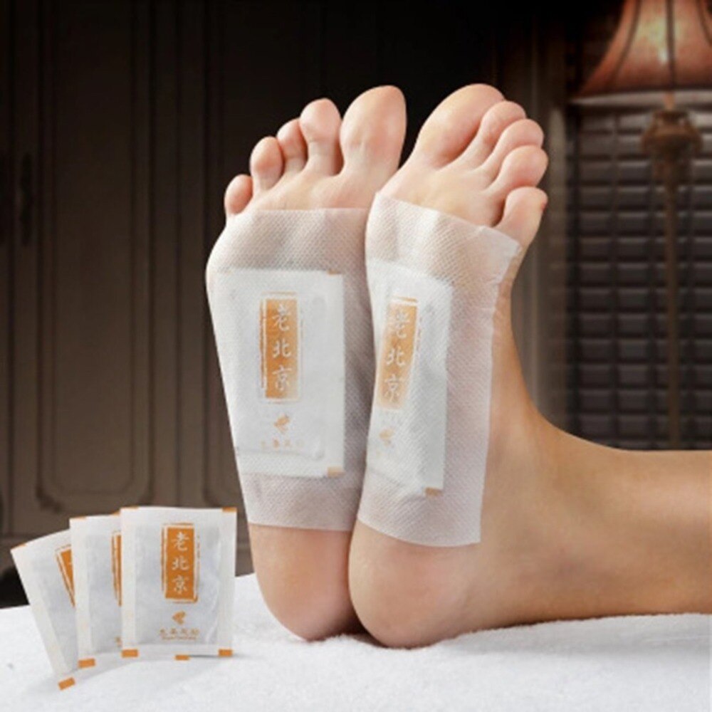 10 x Foot Patch Old Beijing Detox Foot Pads Health Foot Patch Feet Cleansing Herbal Adhesive - ebowsos