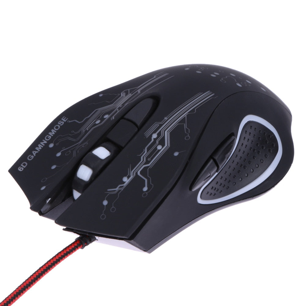 100% Brand New 3200DPI LED Optical 6D Button USB Wired Game Mouse for professional Pro Gamer Computer Laptop Mouse Mice - ebowsos