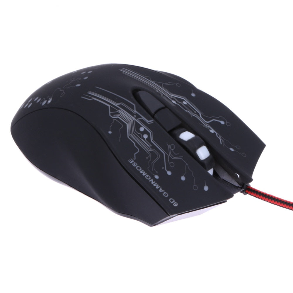 100% Brand New 3200DPI LED Optical 6D Button USB Wired Game Mouse for professional Pro Gamer Computer Laptop Mouse Mice - ebowsos