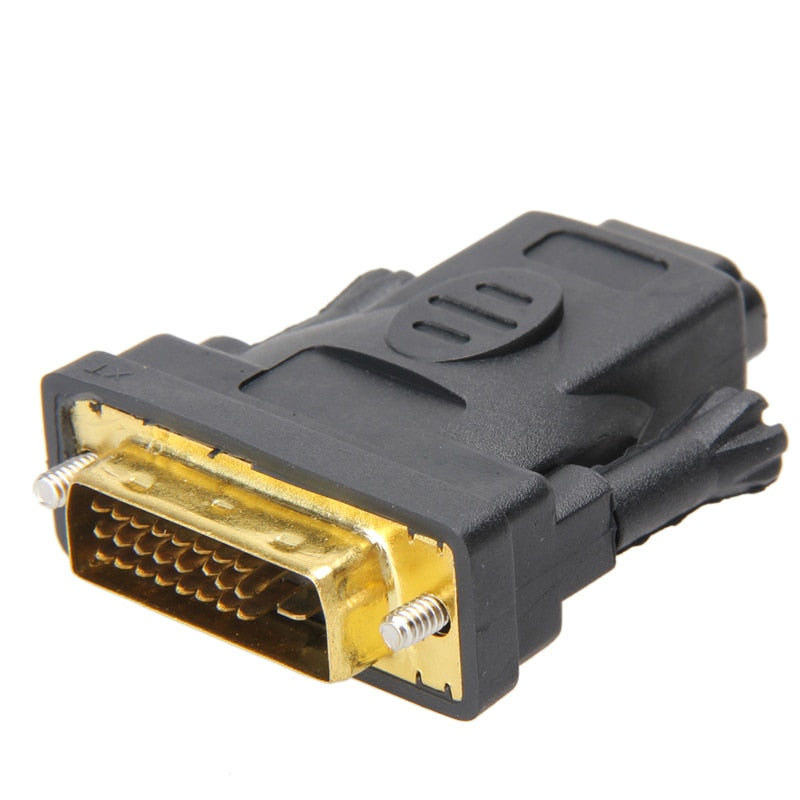 100% Super Quality New DVI-D Male to HDMI Female Converter Adapter Coupler Joiner Convertor - ebowsos