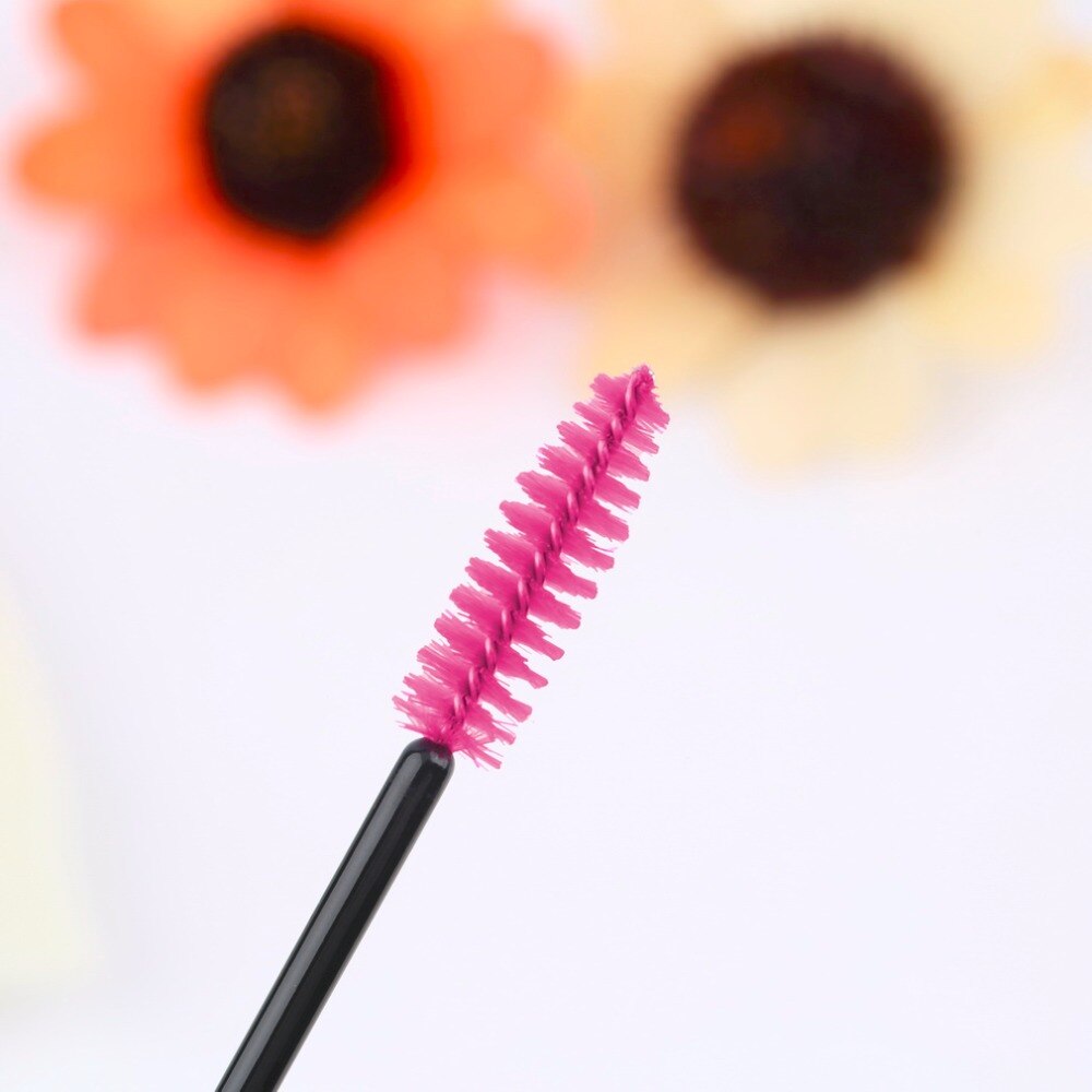 100 pcs/lot One-Off Disposable Mini Eyelash Brush eyelashes Mascara Wand Applicator Spooler Eyes Make up Brushes Styling Tools - ebowsos