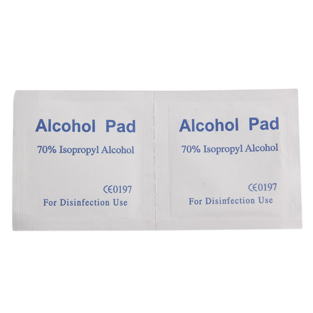 100PCS Alcohol Wipe Pad Medical Swab Sachet Antibacterial Tool Cleanser Drop Shipping - ebowsos