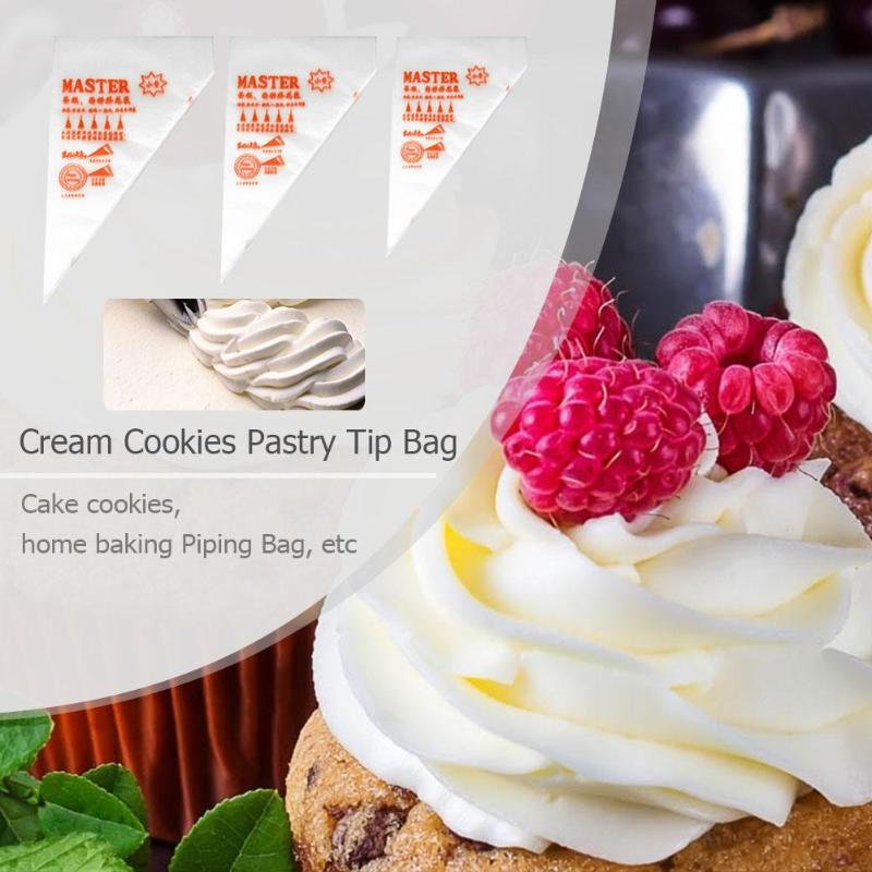 100Pcs/Set Disposable Pastry Bag Piping Cake Pastry Cupcake Icing Cream DIY Decorating Bags Bakeware Cookie Cutter Baking Tool - ebowsos