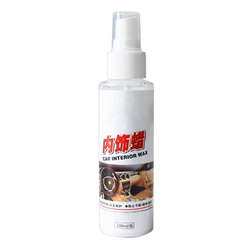 100mL Car Auto Interior Console Leather Seat Cleaning Agent Detergent Wax Car Liquid Ceramic Coat Coating Auto Detailing New - ebowsos