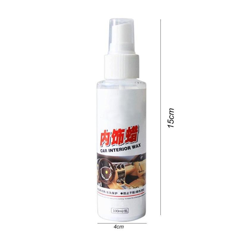 100mL Car Auto Interior Console Leather Seat Cleaning Agent Detergent Wax Car Liquid Ceramic Coat Coating Auto Detailing New - ebowsos