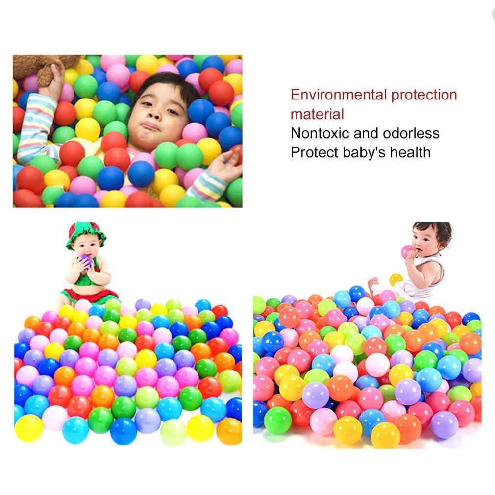 100pc Multicolor Toy Ball Swimming Pool Ball Non-toxic For Children Play Best-ebowsos