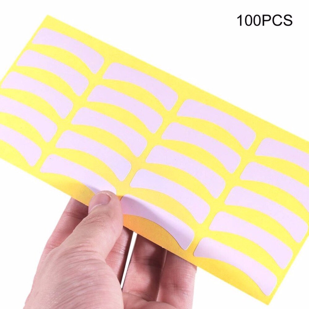 100pcs Paper Patches Eyelash Under Eye Pads Lash Eyelash Extension Paper Patches Eye Tips Sticker Wraps - ebowsos