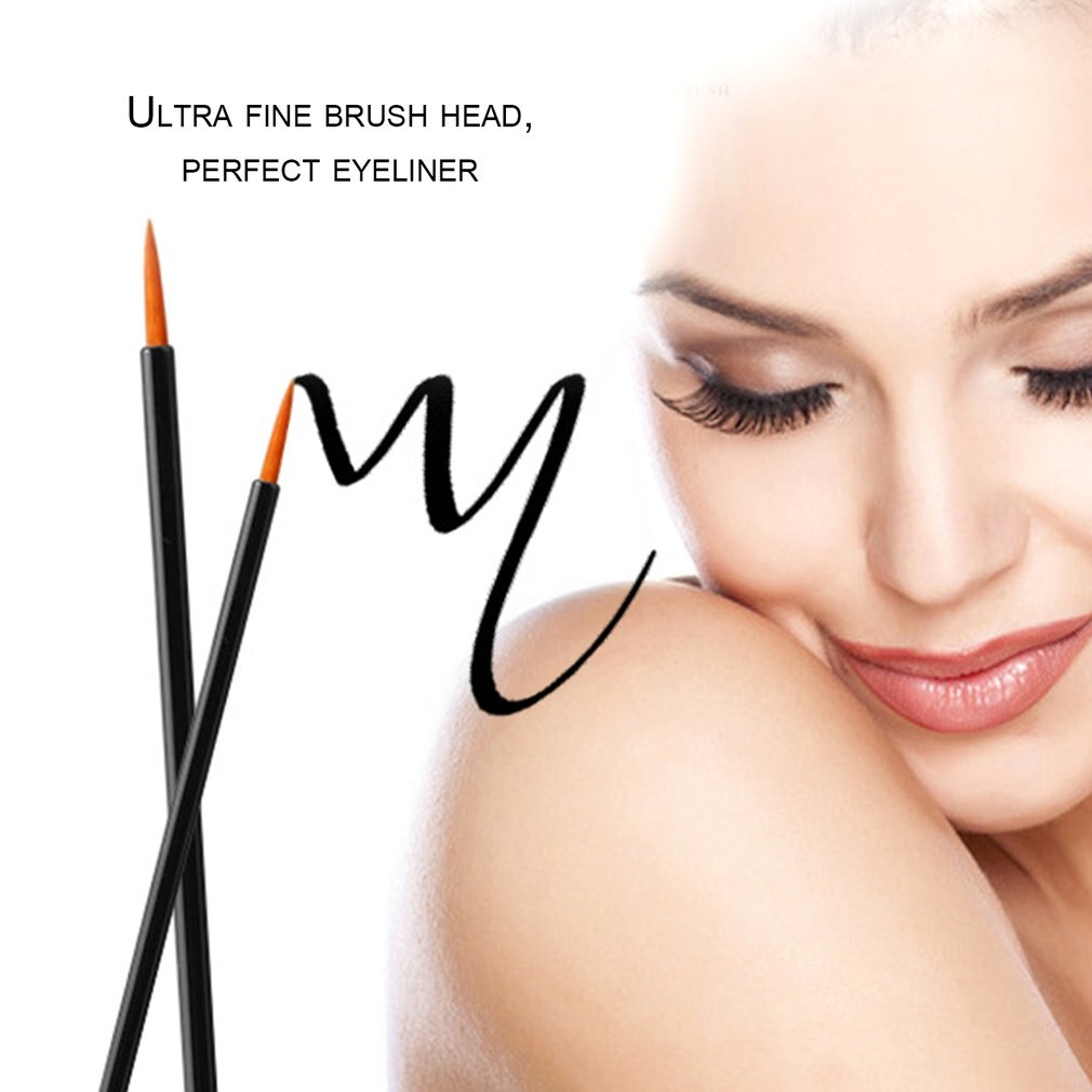 100pcs/lot Disposable Makeup Eyeliner Brushes Individual Applicator Superfine Fibre Swab Makeup Tool Cosmetic Accessories - ebowsos