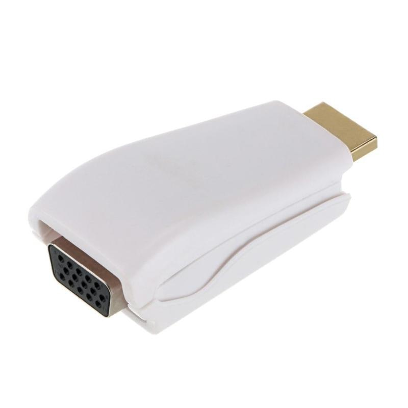 1080P Male to Female HDMI to VGA Video Converter Box Adapter + USB Power Audio Cable for Xbox 360 Playstation 3 HDTV DVD Player - ebowsos