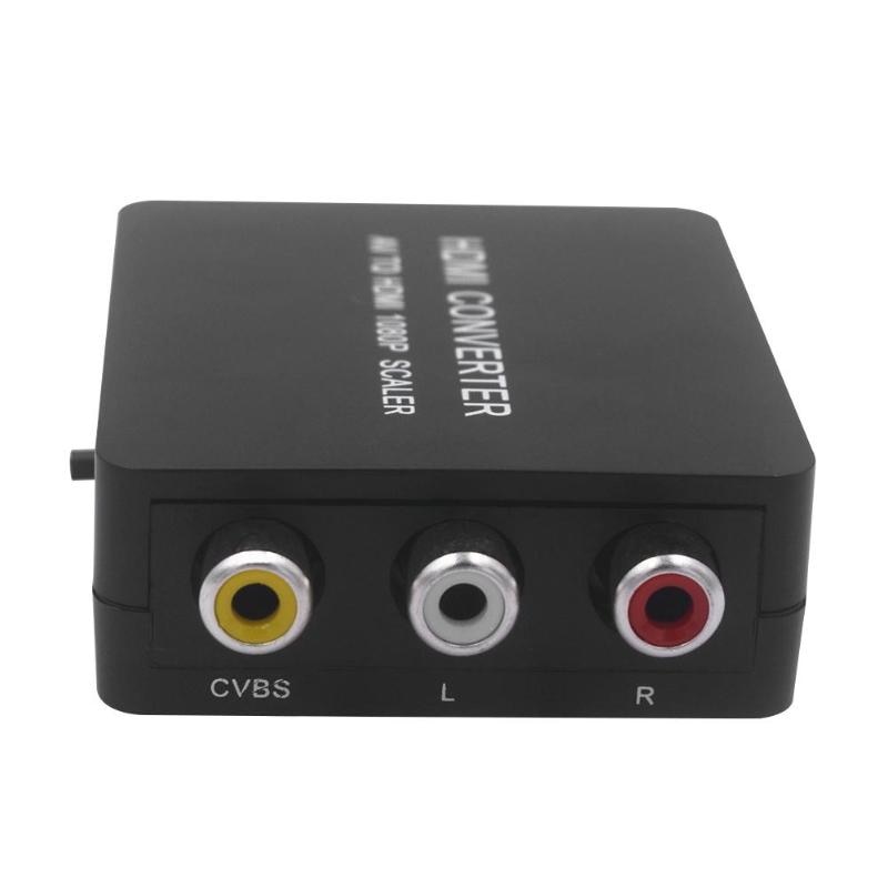 1080P RCA To HDMI Converter AV/CVBS RCA Port Composite to HDMI Output Video Converter Adapter with USB Cable - ebowsos