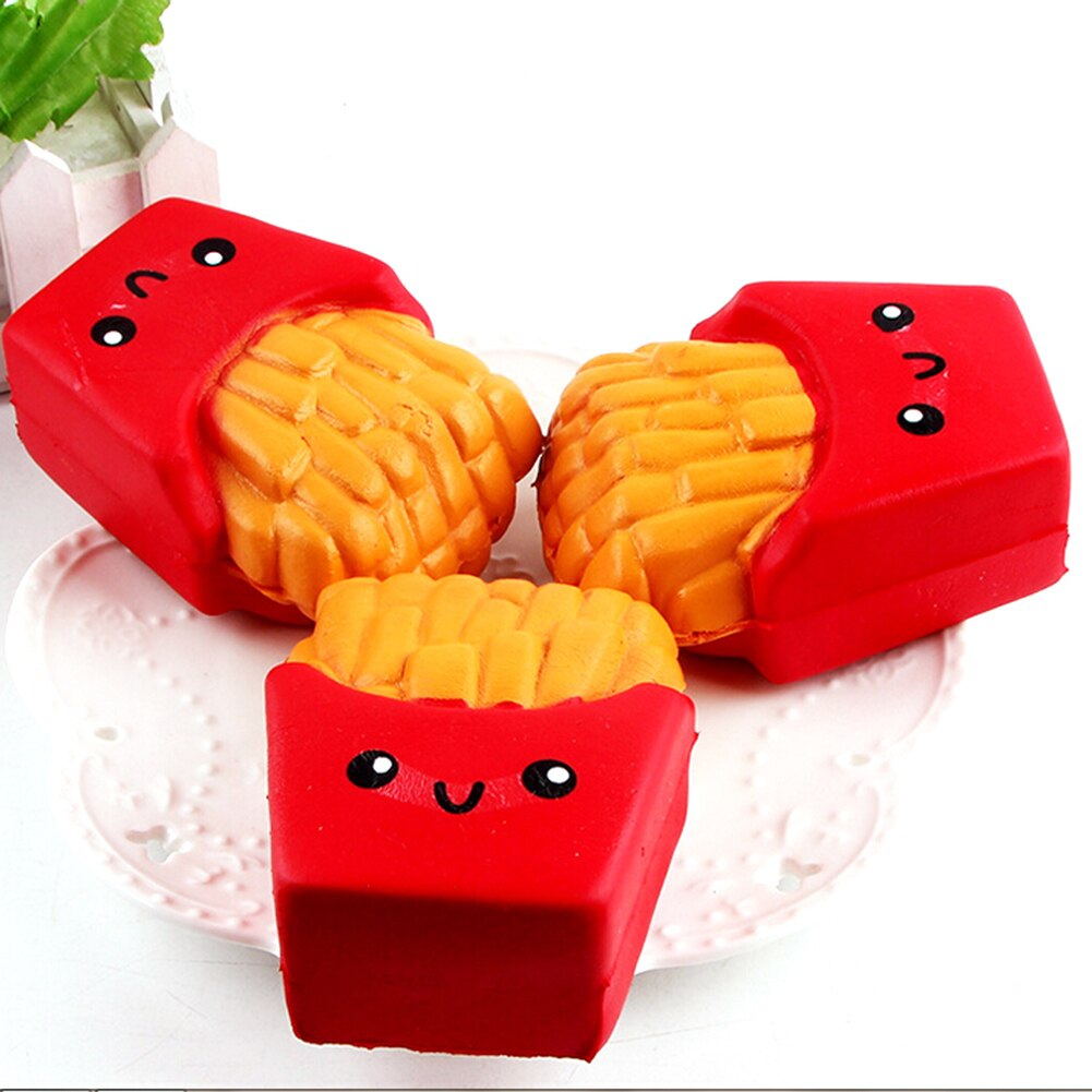 10CM Soft Squeeze Squeeze Cute French Fries Cream Scented Squeeze 6 Seconds Slow Rising Decompression Antistress Fidget Toys-ebowsos