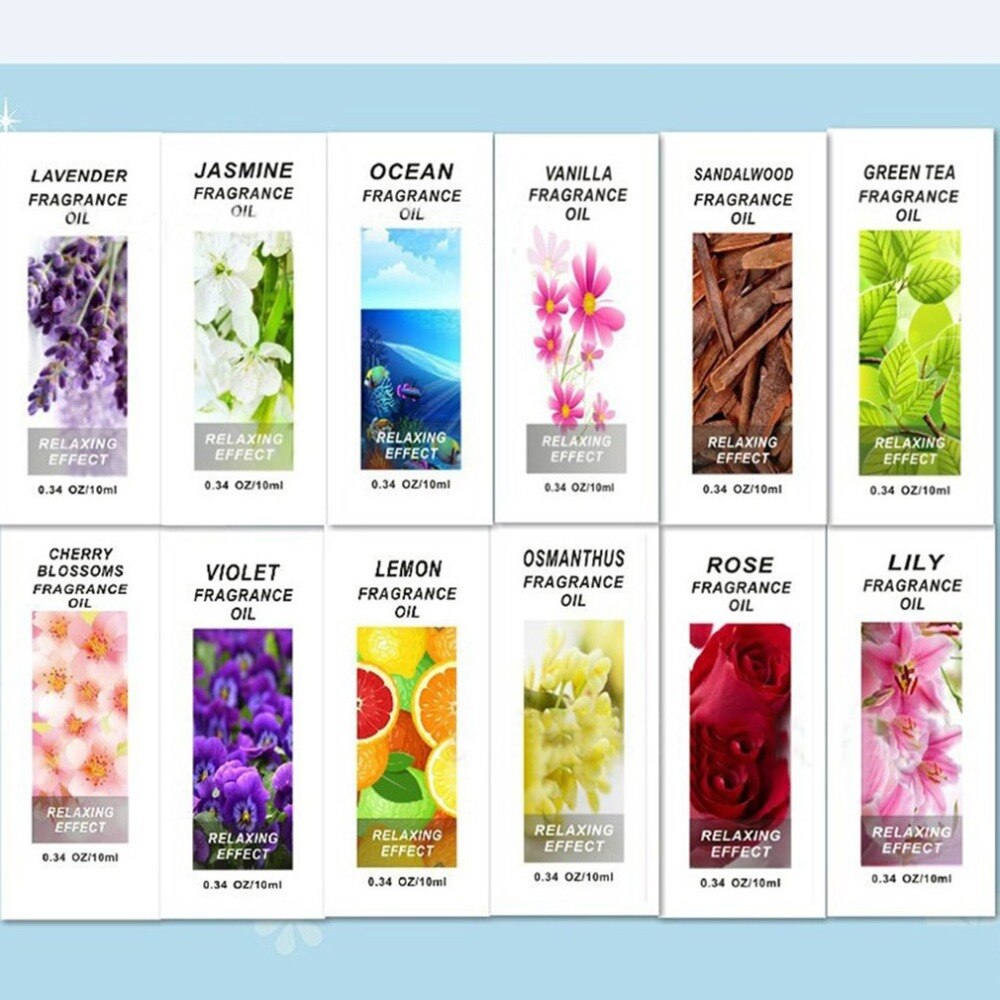 10ML Natural Essential Oils Pure Essential Oils For Aromatherapy Diffusers Body Massage Relax Fragrance Oil - ebowsos