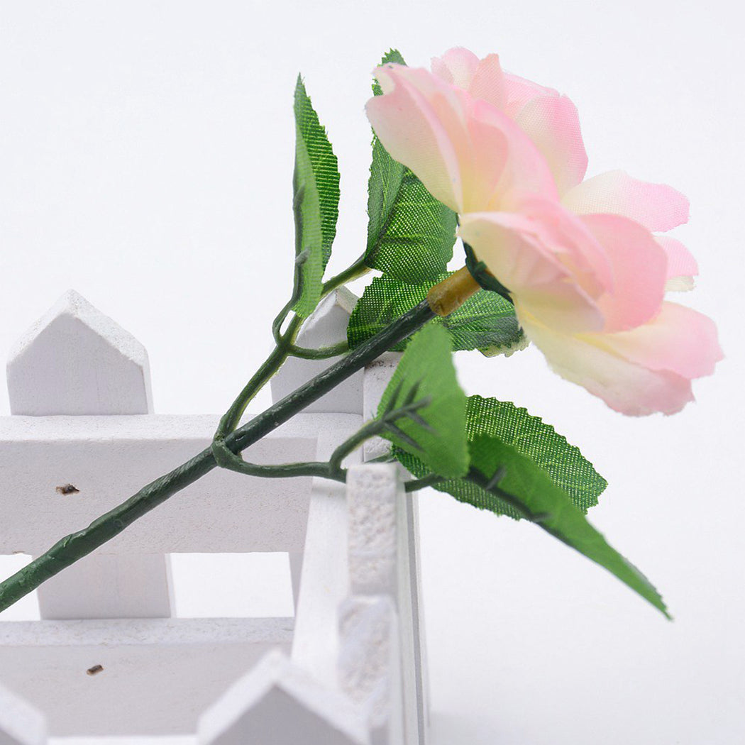 10PCS Artificial Leaves Wedding Home Decoration Rose Leaves DIY Cut And Paste Craft False Flowers Artificial Plants-ebowsos