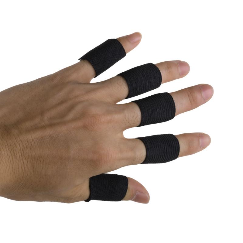 10PCS Stretchy Finger Sleeve Support Wrap Arthritis Guard Volleyball Sports-ebowsos
