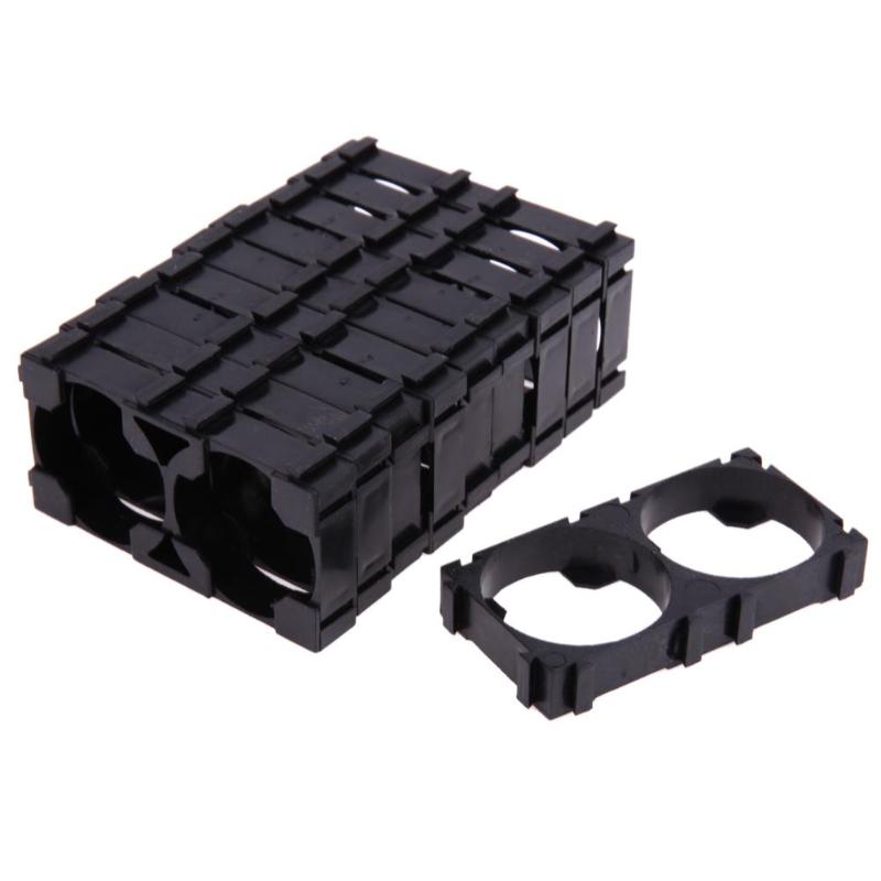 10Pcs 26650 2x Lithium Battery Triple Holder Bracket For Diy Battery Pack High Quality Battery Holder - ebowsos