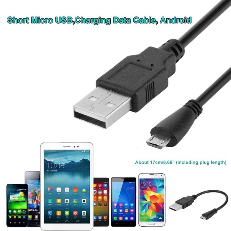 10cm Short Micro USB Sync Charging Data Cable Cord for Android Phone Tablet - ebowsos