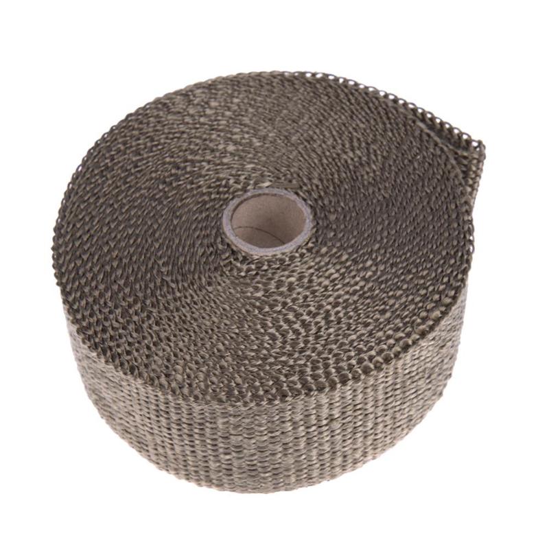 10m Glass Fiber Heat Insulating Wrap Tape for Car Exhaust Pipes - ebowsos